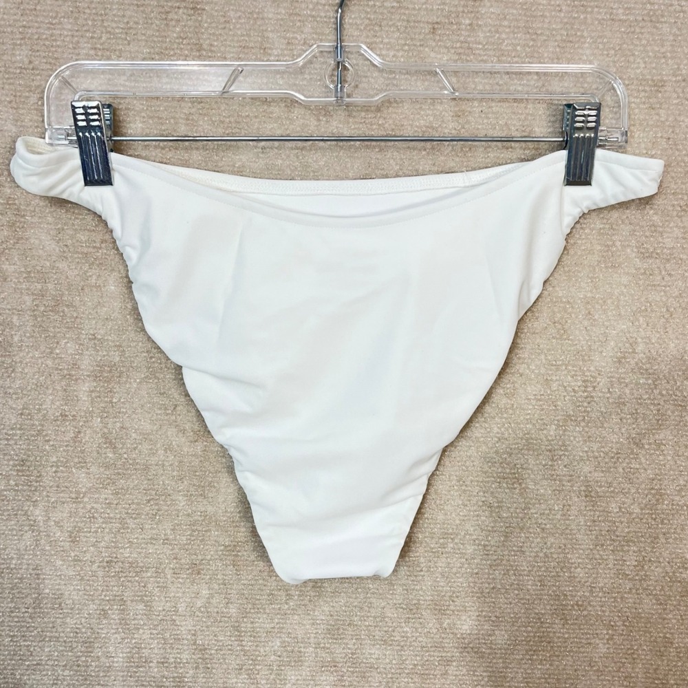 Superdown Mona Bikini Bottom‎ High Cut Cheeky Swimsuit In White Size XL - Picture 3 of 6